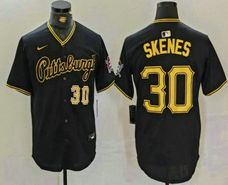 Men's Pittsburgh Pirates #30 Paul Skenes Black Limited Jersey