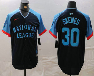 Men's Pittsburgh Pirates #30 Paul Skenes Navy 2024 All Star Limited Stitched Jersey