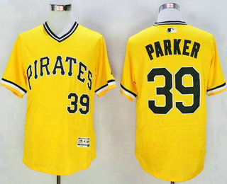 Men's Pittsburgh Pirates #39 Dave Parker Gold Flexbase Authentic Collection Cooperstown Baseball Jersey