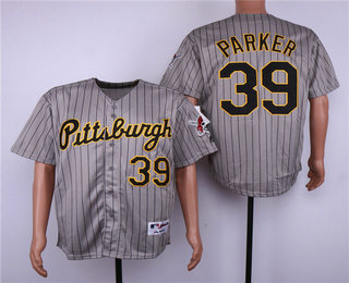 Men's Pittsburgh Pirates #39 Dave Parker Gray Pullover Stitched MLB Cooperstown Collection Jersey