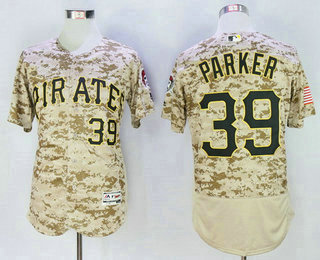 Men's Pittsburgh Pirates #39 Dave Parker Retired Camo Collection 2016 Flexbase Majestic Baseball Jersey