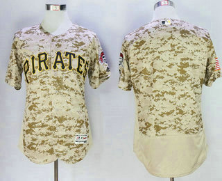 Men's Pittsburgh Pirates Blank Camo 2016 Flexbase Majestic Baseball Jersey