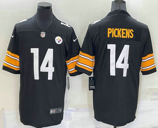 Men's Pittsburgh Steelers #14 George Pickens Black 2022 Vapor Untouchable Stitched NFL Nike Limited Jersey