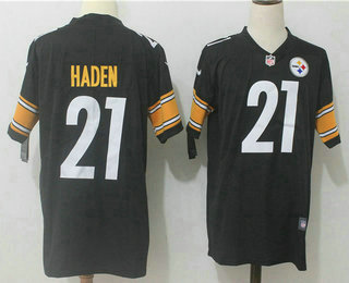 Men's Pittsburgh Steelers #21 Joe Haden Black 2017 Vapor Untouchable Stitched NFL Nike Limited Jersey