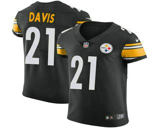 Men's Pittsburgh Steelers #21 Sean Davis Black 2018 Vapor Untouchable Stitched NFL Nike Elite Jersey