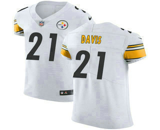 Men's Pittsburgh Steelers #21 Sean Davis White 2018 Vapor Untouchable Stitched NFL Nike Elite Jersey