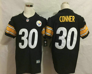 Men's Pittsburgh Steelers #30 James Conner Black 2017 Vapor Untouchable Stitched NFL Nike Elite Jersey