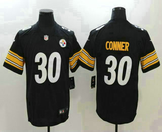 Men's Pittsburgh Steelers #30 James Conner Black 2017 Vapor Untouchable Stitched NFL Nike Limited Jersey