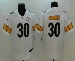 Men's Pittsburgh Steelers #30 James Conner White 2017 Vapor Untouchable Stitched NFL Nike Limited Jersey