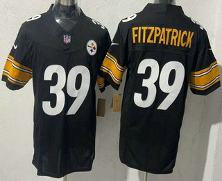 Men's Pittsburgh Steelers #39 Minkah Fitzpatrick Limited Black FUSE Vapor Jersey