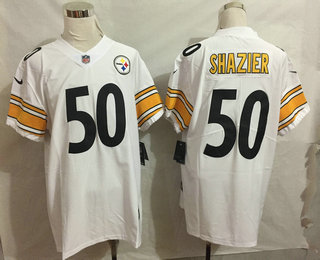 Men's Pittsburgh Steelers #50 Ryan Shazier White 2017 Vapor Untouchable Stitched NFL Nike Elite Jersey