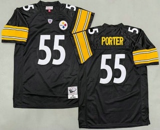 Men's Pittsburgh Steelers #55 Joey Porter Black 2005 Throwback Jersey