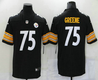 Men's Pittsburgh Steelers #75 Joe Greene Black 2017 Vapor Untouchable Stitched NFL Nike Limited Jersey