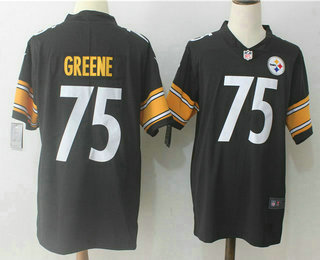 Men's Pittsburgh Steelers #75 Joe Greene Black 2017 Vapor Untouchable Stitched NFL Nike Limited Jersey