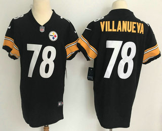 Men's Pittsburgh Steelers #78 Alejandro Villanueva Black 2017 Vapor Untouchable Stitched NFL Nike Elite Jersey