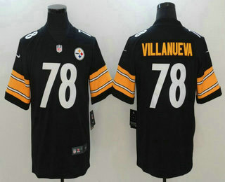 Men's Pittsburgh Steelers #78 Alejandro Villanueva Black 2017 Vapor Untouchable Stitched NFL Nike Limited Jersey