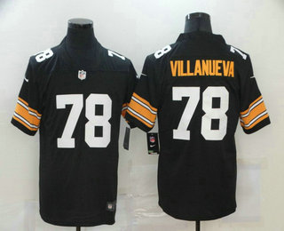 Men's Pittsburgh Steelers #78 Alejandro Villanueva Black 2017 Vapor Untouchable Stitched NFL Nike Throwback Limited Jersey