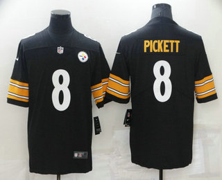 Men's Pittsburgh Steelers #8 Kenny Pickett Black 2022 Vapor Untouchable Stitched NFL Nike Limited Jersey