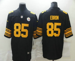 Men's Pittsburgh Steelers #85Eric Ebron Black 2016 Color Rush Stitched NFL Nike Limited Jersey