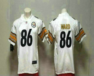 Men's Pittsburgh Steelers #86 Hines Ward White 2017 Vapor Untouchable Stitched NFL Nike Limited Jersey