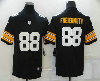 Men's Pittsburgh Steelers #88 Pat Freiermuth Black 2021 Vapor Untouchable Stitched NFL Nike Throwback Limited Jersey