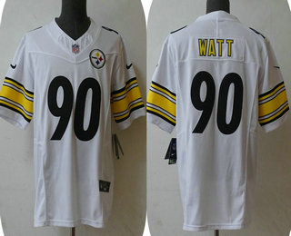 Men's Pittsburgh Steelers #90 TJ Watt Black 2023 FUSE Vapor Limited Stitched Jersey