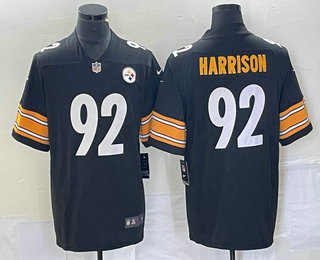 Men's Pittsburgh Steelers #92 James Harrison Black 2017 Vapor Stitched Nike Limited Jersey