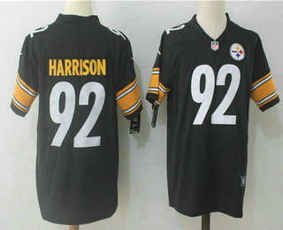 Men's Pittsburgh Steelers #92 James Harrison Black 2017 Vapor Untouchable Stitched NFL Nike Limited Jersey