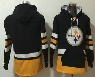 Men's Pittsburgh Steelers Blank NEW Black Pocket Stitched NFL Pullover Hoodie