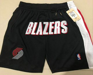 Men's Portland Trail Blazers Black Just Don Shorts Swingman Shorts