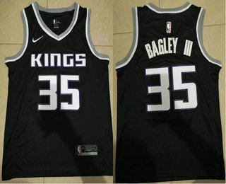 Men's Sacramento Kings #35 Marvin Bagley III Black 2017-2018 Nike Swingman Stitched NBA Jersey