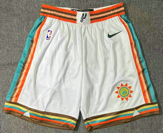 Men's San Antonio Spurs White 2023 City Icon Swingman Shorts