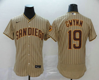 Men's San Diego Padres #19 Tony Gwynn Gray Stitched MLB Flex Base Nike Jersey