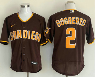 Men's San Diego Padres #2 Xander Bogaerts Brown Flex Base Stitched Baseball Jersey