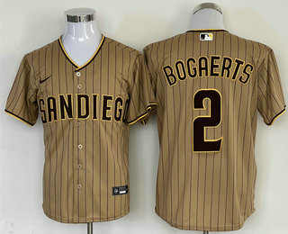 Men's San Diego Padres #2 Xander Bogaerts Grey Cool Base Stitched Baseball Jersey