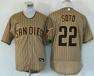 Men's San Diego Padres #22 Juan Soto Grey Stitched MLB Flex Base Nike Jersey