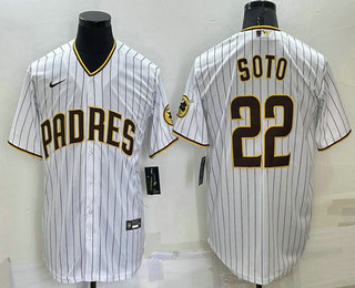 Men's San Diego Padres #22 Juan Soto White Stitched MLB Cool Base Nike Jersey