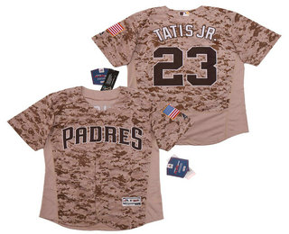 Men's San Diego Padres #23 Fernando Tatis Jr. Camo Stitched MLB Flex Base Jersey