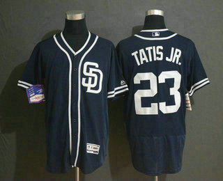 Men's San Diego Padres #23 Fernando Tatis Jr. Navy Blue Stitched Flex Base Jersey