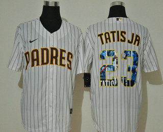 Men's San Diego Padres #23 Fernando Tatis Jr. White Stitched MLB Cool Base Nike Fashion Jersey