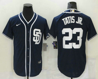 Men's San Diego Padres #23 Fernando Tatis Jr Navy Blue Stitched MLB Cool Base Nike Jersey