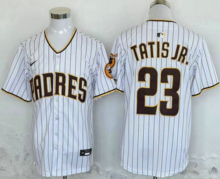 Men's San Diego Padres #23 Fernando Tatis Jr White Stitched Cool Base Limited Jersey