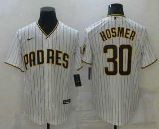 Men's San Diego Padres #30 Eric Hosmer White Stitched MLB Cool Base Nike Jersey