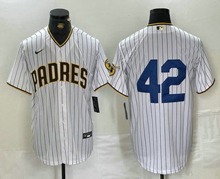 Men's San Diego Padres #42 Jackie Robinson White Cool Base Stitched Baseball Jersey