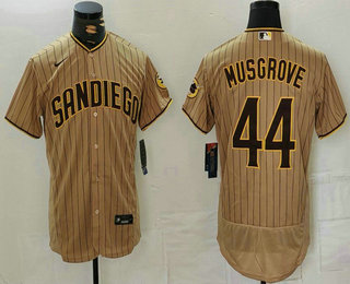 Men's San Diego Padres #44 Joe Musgrove Grey Stitched MLB Flex Base Nike Jersey