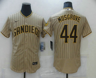 Men's San Diego Padres #44 Joe Musgrove Grey Stitched MLB Flex Base Nike Jersey