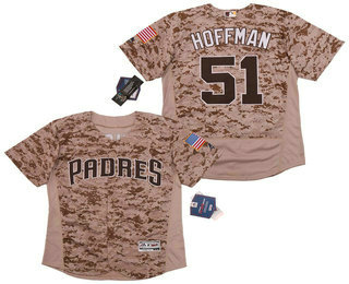 Men's San Diego Padres #51 Trevor Hoffman Camo Stitched MLB Flex Base Jersey