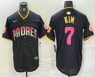 Men's San Diego Padres #7 Ha Seong Kim Black 20th Anniversary Limited Stitched Jersey