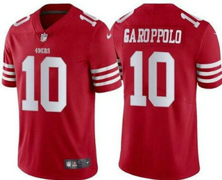 Men's San Francisco 49ers #10 Jimmy Garoppolo Limited Red 2022 Vapor Jersey