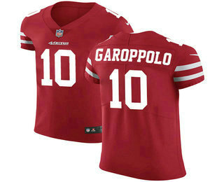 Men's San Francisco 49ers #10 Jimmy Garoppolo Red 2018 Vapor Untouchable Stitched NFL Nike Elite Jersey